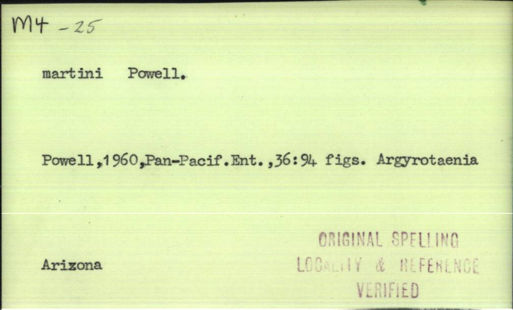 front of card
